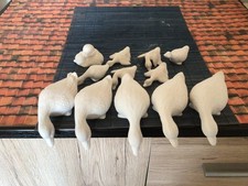 Sparpaket 140 - Enten und Gänse - 13 Teile - Schrühware - Keramik-Rohlinge