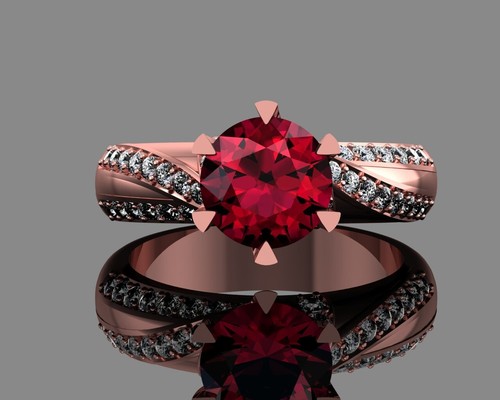 Laborgefertigter ring kt - laborgefertigter,