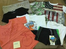 #2  Marken Bekleidungspaket Jungen 128 - 8x Shirt Pullover Camp David Esprit...