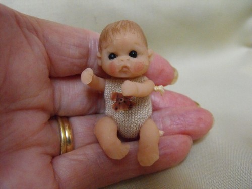 Ooak puppenhaus miniatur baby - puppenhaus,