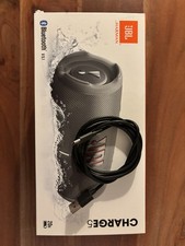 JBL Charge 5 Box - Tragbarer Bluetooth-Lautsprecher mit Akku - Grau - mit OVP