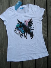 VACUUM  Damen Shirt weiß mit