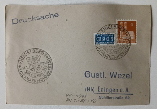 Drucksache mit 74 - mit, mi.nr.