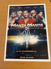 TIL SCHWEIGER  und Tina Ruland Autogramm Orginal Signiert 13x18 cm Foto
