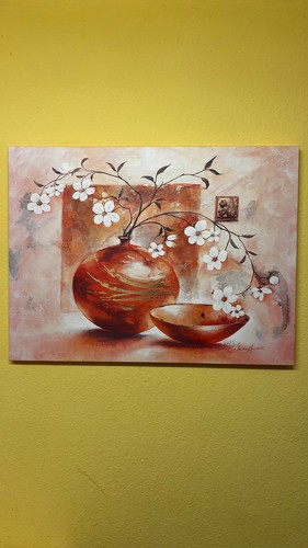 Leinwandbild mit vasenmotiv - mit,