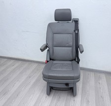 VW T5 Multivan 7H Sitz Einzelsitz Rücksitz hinten 2. Reihe Leder grau drehbar
