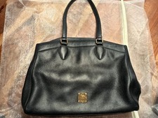 MCM Shopper schwarz gold