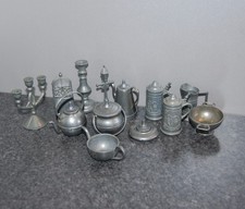 Miniaturen Zinn Geschirr