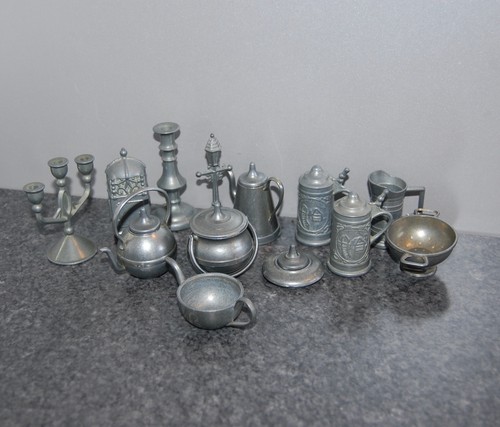 Miniaturen zinn geschirr - miniaturen,