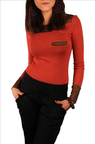 Damen longshirt tunika ripp - damen,