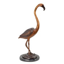 Bronzetierfigur Flamingo
