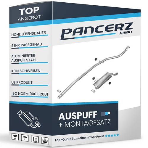 Auspuff für peugeot 206 1 - 206, 1.1