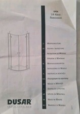 1/4 Kreis Runddusche Marke DUSAR