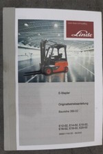 Linde Elektrostapler Betriebsanleitung u. Ersatzteilkatalog CD E12-02 E14-02 E15
