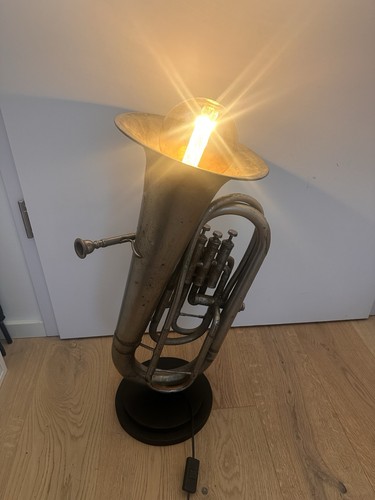 Antike tuba lampe - antike, millereau