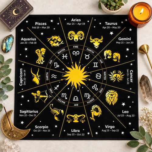 Tarot tischdecke mit - mit,