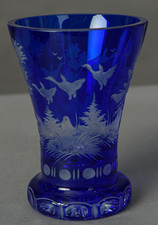 Bleikristall Überfang Vase -