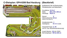GP4-0200 C-Gleisplan Bad Harzburg (400x330x350) U-Form, DIN A4 Color