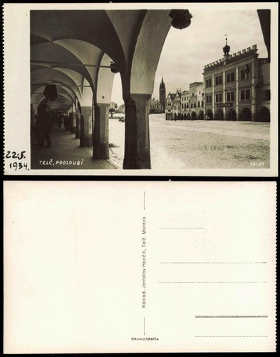 Postcard teltsch telč - postcard,