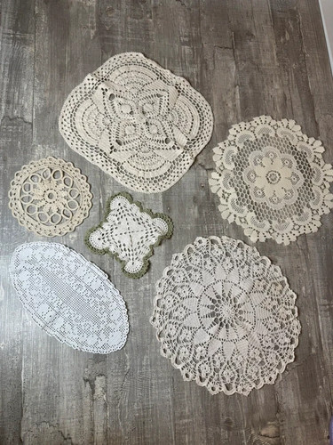 Set vintage häkeldeckchen - set:, 6