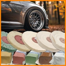 Polierset Polierscheibe Polierpaste Ø100-300mm Felgen Hochglanzpolieren Paste