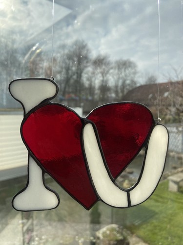 Tiffany glas herz - glas,, modern