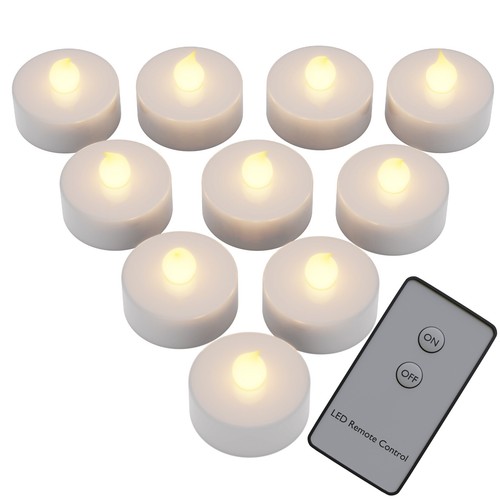 Led echtwachskerzen 5er set - echtwachskerzen,