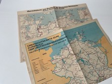 Vintage Kursbuch / Karten-Netz der Deutschen Reichsbahn DDR  1971 Jahr 1984 Jahr