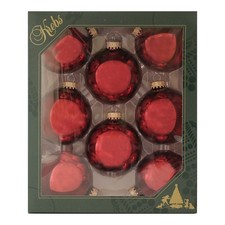 Weihnachtskugeln rot glänzend - weihnachtskugeln,