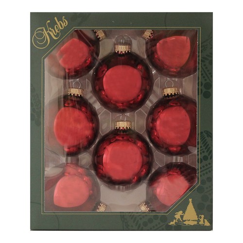 Weihnachtskugeln rot glänzend - weihnachtskugeln,