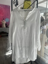NEU Leinentunika Weiß Größe