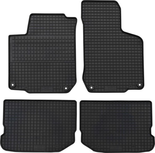 Gummimatte teilig schwarz - gummimatte, 4-teilig