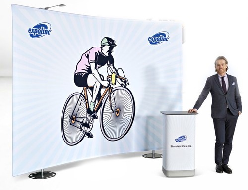 Mobile messe presserückwand - +,