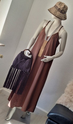 Zara kleid braun - braun, l
