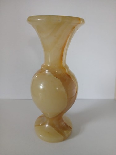Vintage vase onyx alabaster - vase,