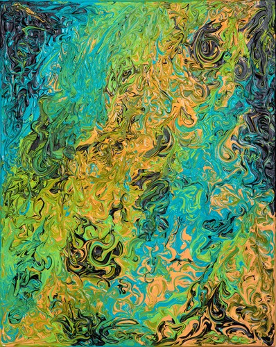Original acryl gemälde bild - acryl,
