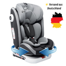 ISOFIX Autokindersitz 360° drehbar, 5-Punkt-Gurt, 9-36 kg, Babysitz, Kindersitz