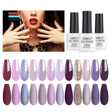 UV LED-Gel Nagellack Set | 12 Stück 8ml | Spiegelglanz