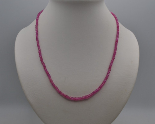 Saphir pink kette echter - pink,