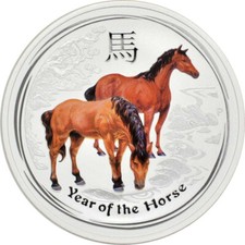 1 oz Silber Lunar II 2014