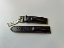 Fluco Oxblood Braun Cordovan Shell Uhrenarmband Leder 20/18 75/115