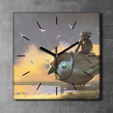 Wanduhr Bürouhr Leinwand Bild