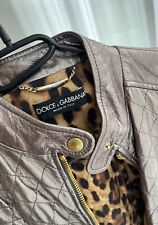 Dolce Gabbana Leder Jacke Damen