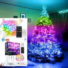 SMART WIFI WEIHNACHTSBELEUCHTUNG 10MT LED BAUM LICHTERKETTE MIT ALEXA UND SMARTLIFE
