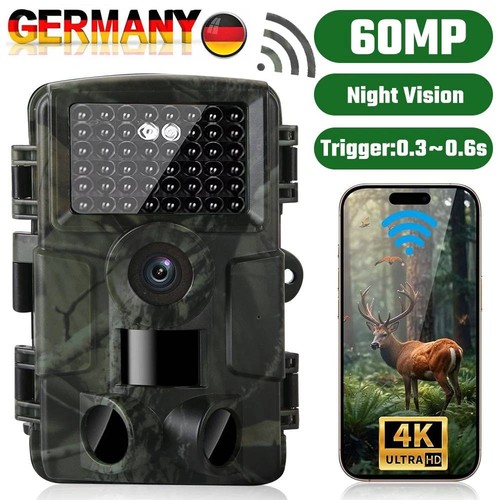 Wildkamera uhd 60mp - uhd, wlan