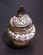 Keramikdose Zuckerdose Bonboniere Aufbewahrungsdose Handarbeit Orient Tunesien 3