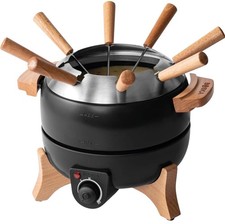 Elegantes Fondue-Set 2,3L für Käse-, Schoko- und Fleischgenuss - Geschenkidee