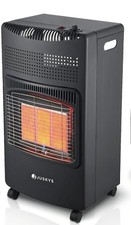 Juskys Keramik Gasheizung GS42US in Schwarz 3 Stufen 4200 W Mobil Camping