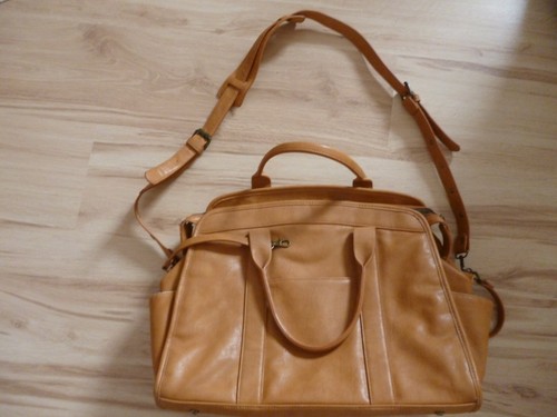 Wickeltasche lederoptik braun - lederoptik,