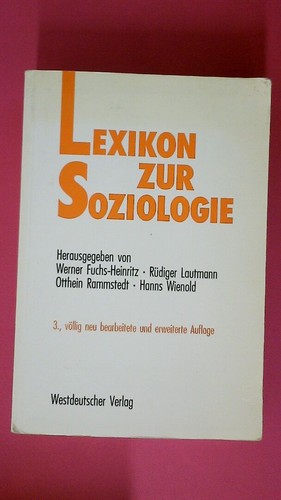 224099 lexikon zur soziologie - lexikon,